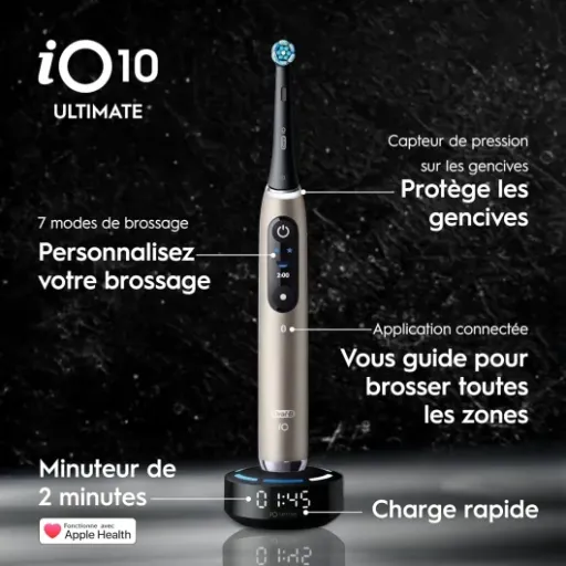 Test Oral-B iO 10 Lunar Gold : la brosse à dents ultra connectée… et ultra chère