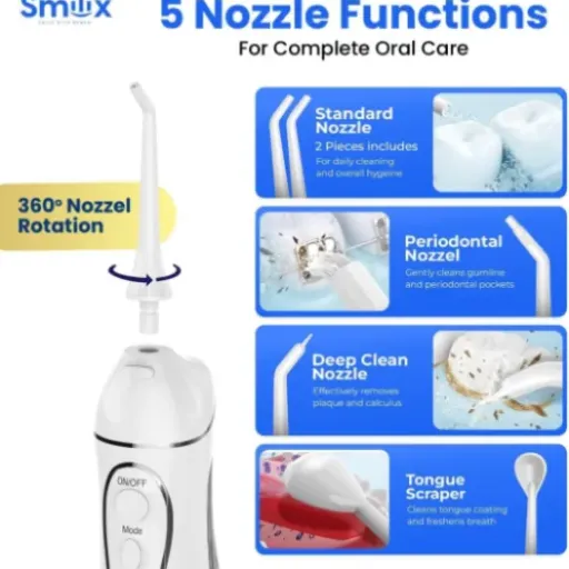 Test Smilix Hydropulseur sans fil SX-01 : un jet dentaire pas parfait mais plutôt efficace pour le prix
