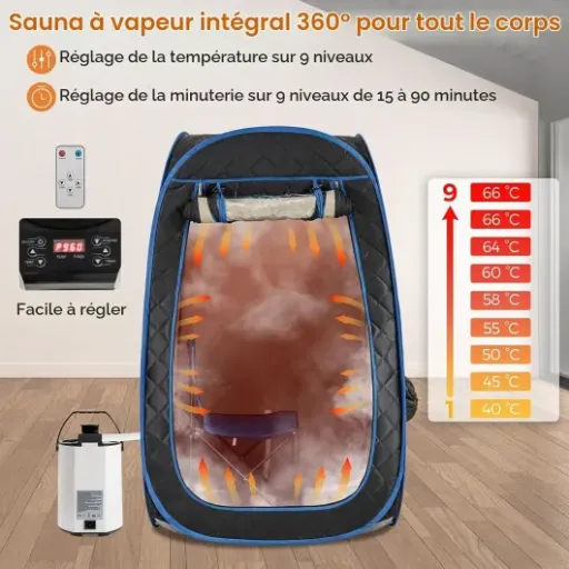 Test HOMASIS Sauna à Vapeur Portable : le hammam de salon qui fait (presque) comme au spa