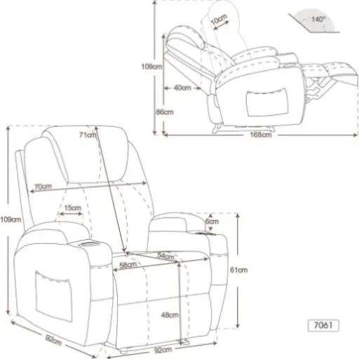 Test M MCombo 7061 : le fauteuil relax électrique qui fait le job sans trop se la raconter