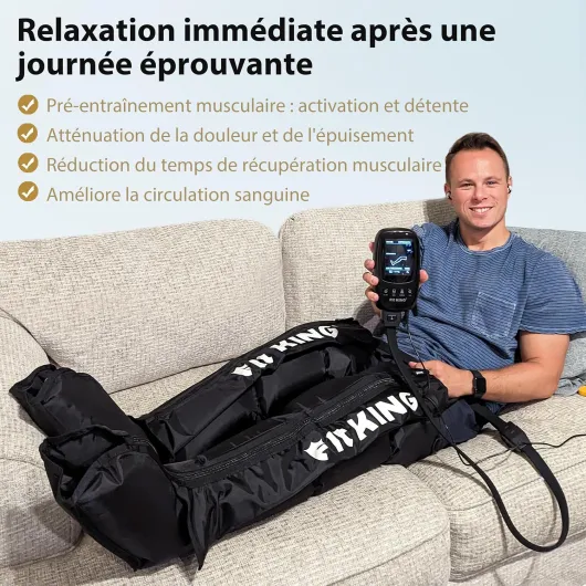 Bottes pressothérapie jambes, récupération musculaire (L)