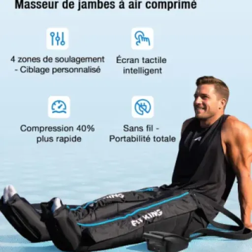 Test FIT KING Bottes de Pressothérapie FT-109A : la récup' jambes sans fil qui fait (globalement) le job
