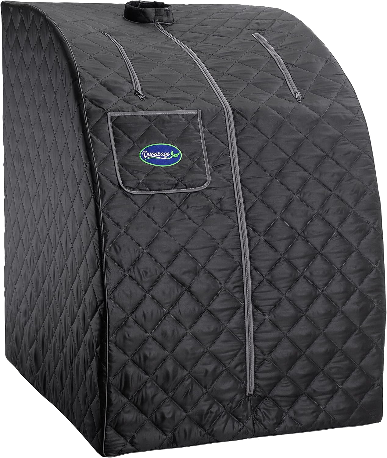 Durasage Sauna à vapeur personnel léger et portable pour la relaxation à la maison, minuterie de 60 minutes, générateur de vapeur de 800 W, chaise incluse (noir)
