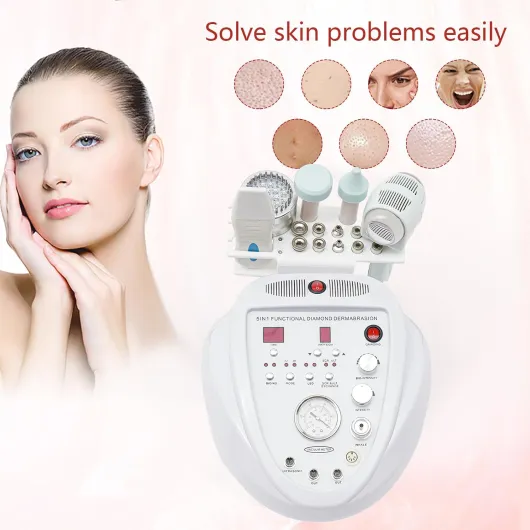 Machine de dermabrasion de microdermabrasion diamant, appareil de soin du visage 5 en 1, nettoyage en profondeur, rajeunissement professionnel de la peau, acné, traitement des rides, équipement de