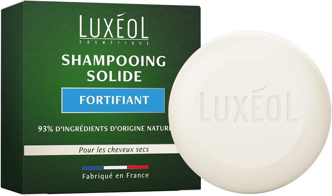 Shampooing Solide Fortifiant – Renforce, Nourrit & Hydrate – Pour Cheveux Secs – Made in France – 75 g SHAMPOING SOLIDE
