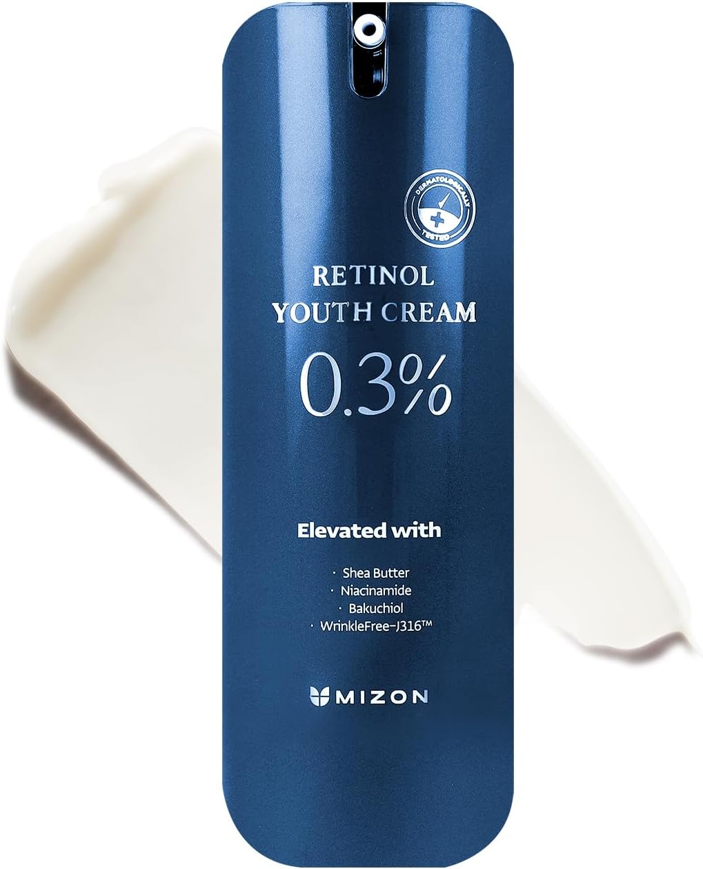 [MIZON] RETINOL YOUTH CREAM (0.3%) Korean Skincare - Crème Anti-Âge Retinol 0,3% - Formulée avec du Beurre de Karité + Peptides + Niacinamides + Bakuchiol - Éclat et Raffermissement