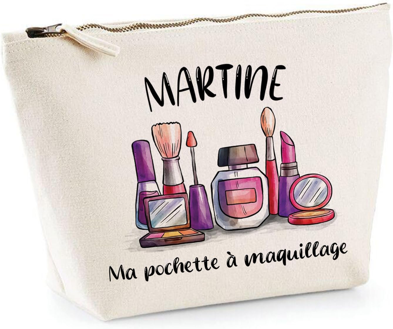 Pochette à Maquillage Martine - Trousse de Make-up, Accessoires de beauté et Coiffure