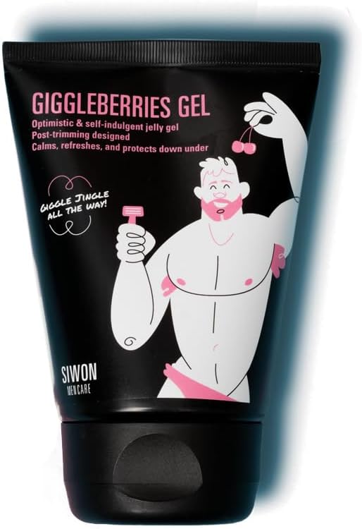 Giggleberries I Crème hydratante et déodorant intime pour hommes I 100 ml I 100 ml I Nouvelle formule avec texture gel-gel rose I Tonique génital pour hommes I