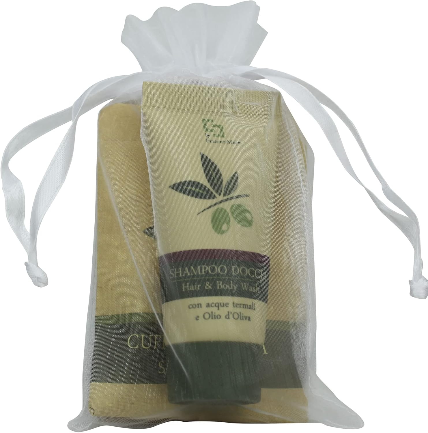 Present-More Kit hôtel Beauty Oil - Prestige Kit pour Hotel et B&B - Kit hôtel exempt d'allergènes à la fragrance Tahiti Set 15 invités