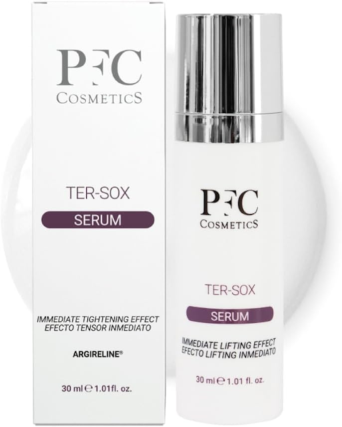 PFC Cosmetic Sérum pour le visage Ter-Sox Serum Effet Botox 30 ml Traitement anti-âge avec Argireline® Crème Douce anti-âge naturelle Soin personnel du visage et de la peau