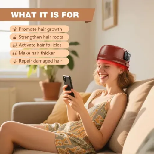 Avis iKeener Casque Laser 660nm & 850nm : un bonnet lumière rouge sans fil pour stimuler la repousse des cheveux