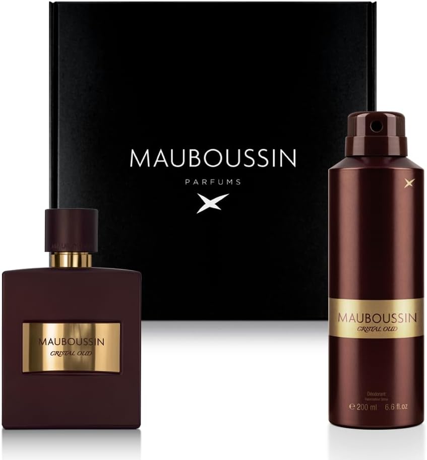 Coffret Pour Lui Cristal Oud : Eau de Parfum 100ml & Déodorant 200ml