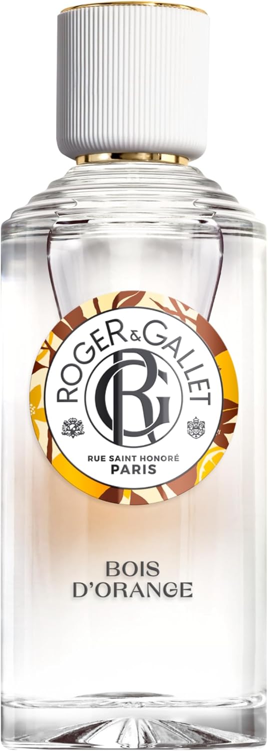 Roger&Gallet - Eau Parfumée Bienfaisante Bois d'Orange 100ml - Orange amère Petit grain Patchouli - 93% d'ingrédients d'origine naturelle