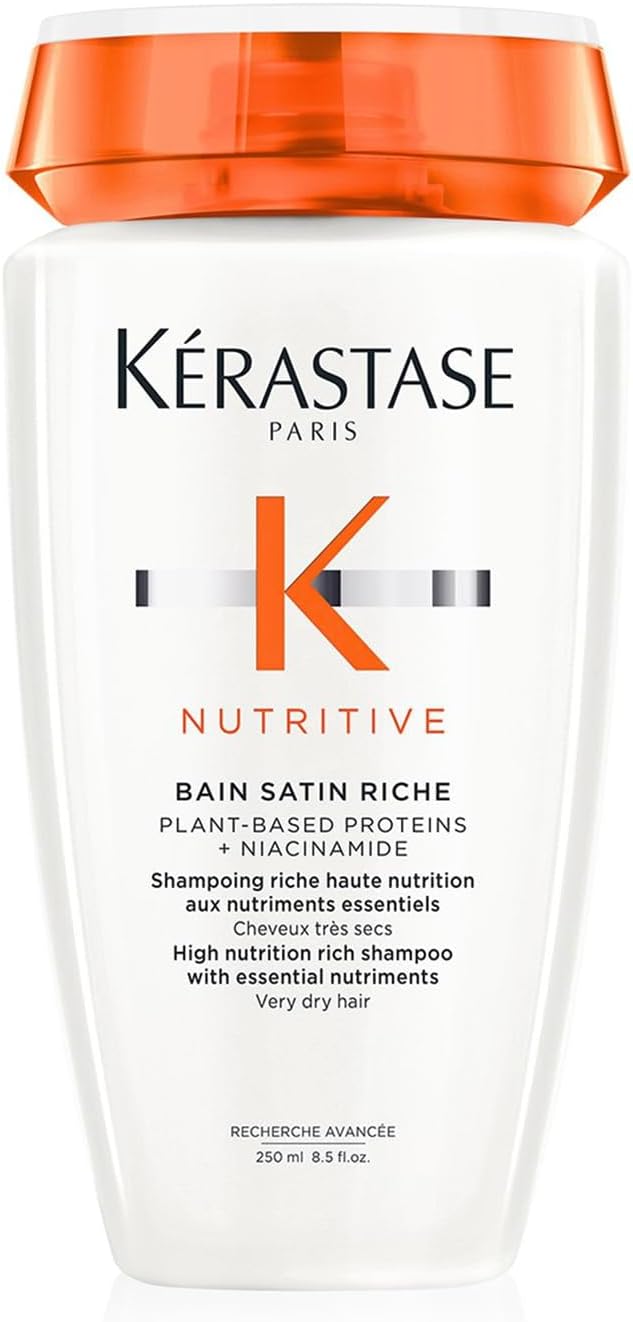 KÉRASTASE Nutritive - Shampoing Nourrissant - Pour Cheveux Épais Secs à Très Secs - Bain Satin Riche - 250 ml