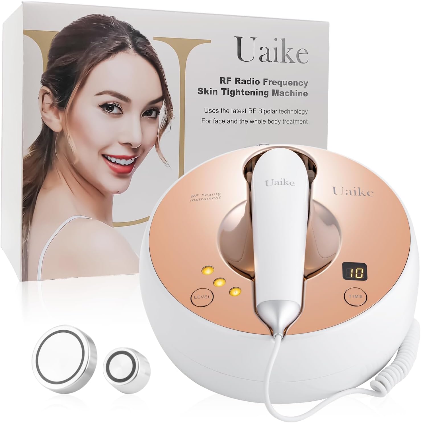 Appareil RF Radiofréquence, Appareil Anti Rides, pour le Raffermissement de la Peau, pour Rajeunir la Peau,Anti-âge, Promouvoir la Régénération du Collagène de la Peau, appareil Massage Visage
