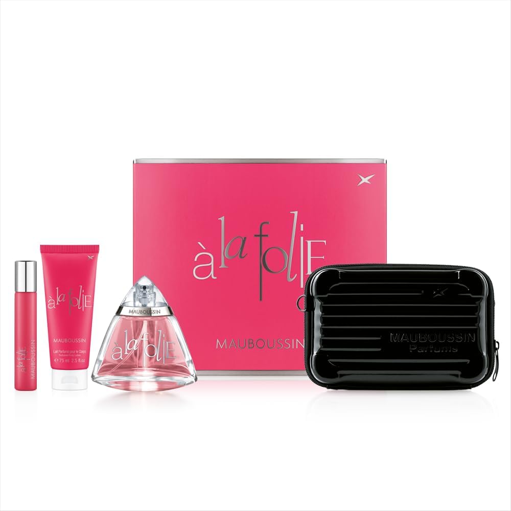 Coffret Prestige 2024 A La Folie : Eau de Parfum 100ml, Lait Corps 75ml, Travel Spray 20ml & Sac Bandoulière