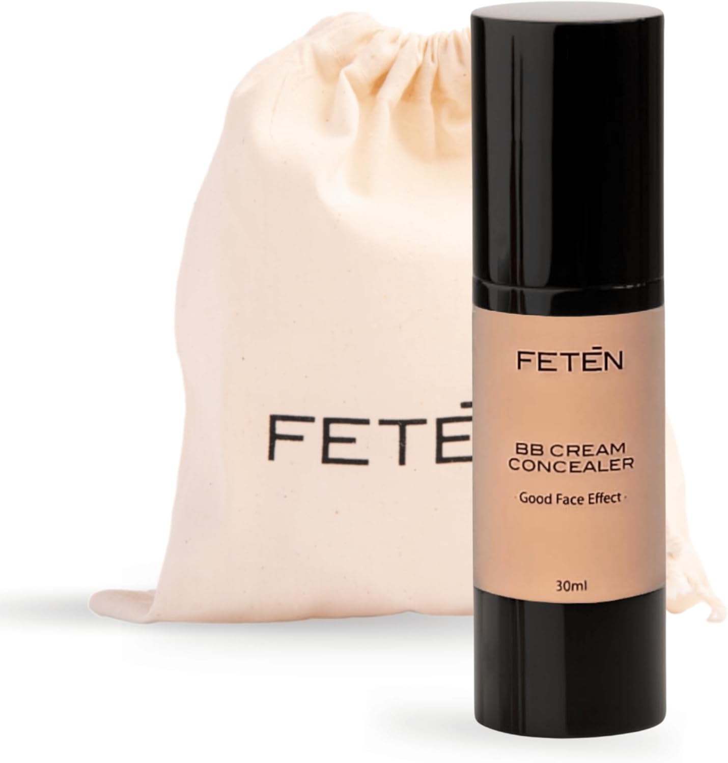 FETĒN BB Cream pour le Visage, Correcteur Anti Cernes, Crème Hydratante Teintee avec Protection Solaire, BB Cream Embellisseur Anti Imperfections pour Homme et Femme, Crème Anti Age Matifiante