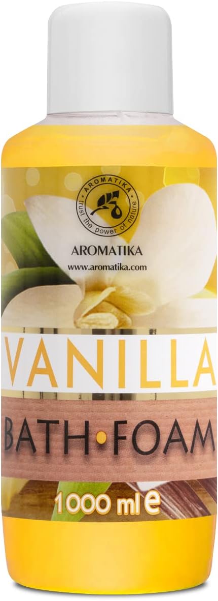 Mousse de Bain Vanille 1000ml - Soin du Corps - Beauté - Bain - Bien-Etre - Détente - Aromathérapie - Spa - Bains Moussants - Bath Foam Vanilla