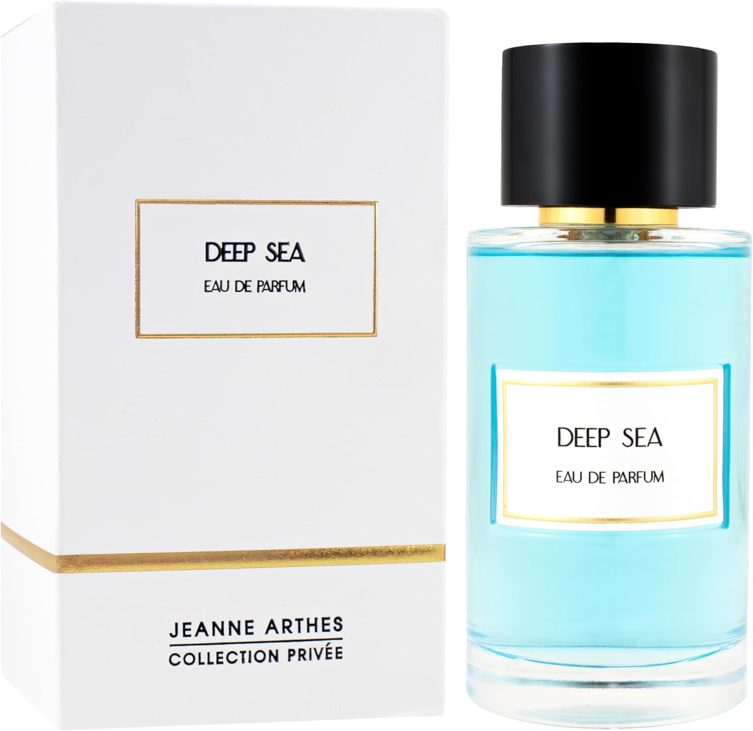 JEANNE ARTHES - Collection Privée - Eau de Parfum Deep Sea - Boisé & Aquatique - Citron, Notes Marines - Fabriqué en France à Grasse - Flacon Vaporisateur 100 ml