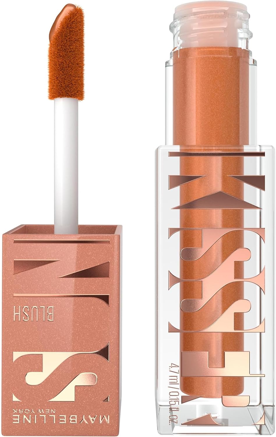 New York - Blush Liquide Illuminateur Multi-Usage - Fard à Joues, Highlighter et Bronzer - Bonne Mine - Teint Hâlé - Maquillage Glowy - SUNKISSER - Teinte : Summer in the City - 4,7 ml