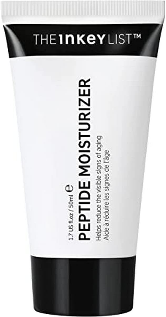 The INKEY List Peptide Moisturiser Cream aide à réduire les rides, hydrate la peau et soutient le collagène naturel 50 ml
