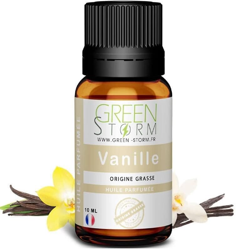 Huile PARFUMÉE Vanille 10 ML, Huile Essentielle - Diffusion, Cosmétique, Massage, Bain aromatique - DIY Bougie, Savon, Crème, Huile, Lotion - Peau Cheveux Green-Storm