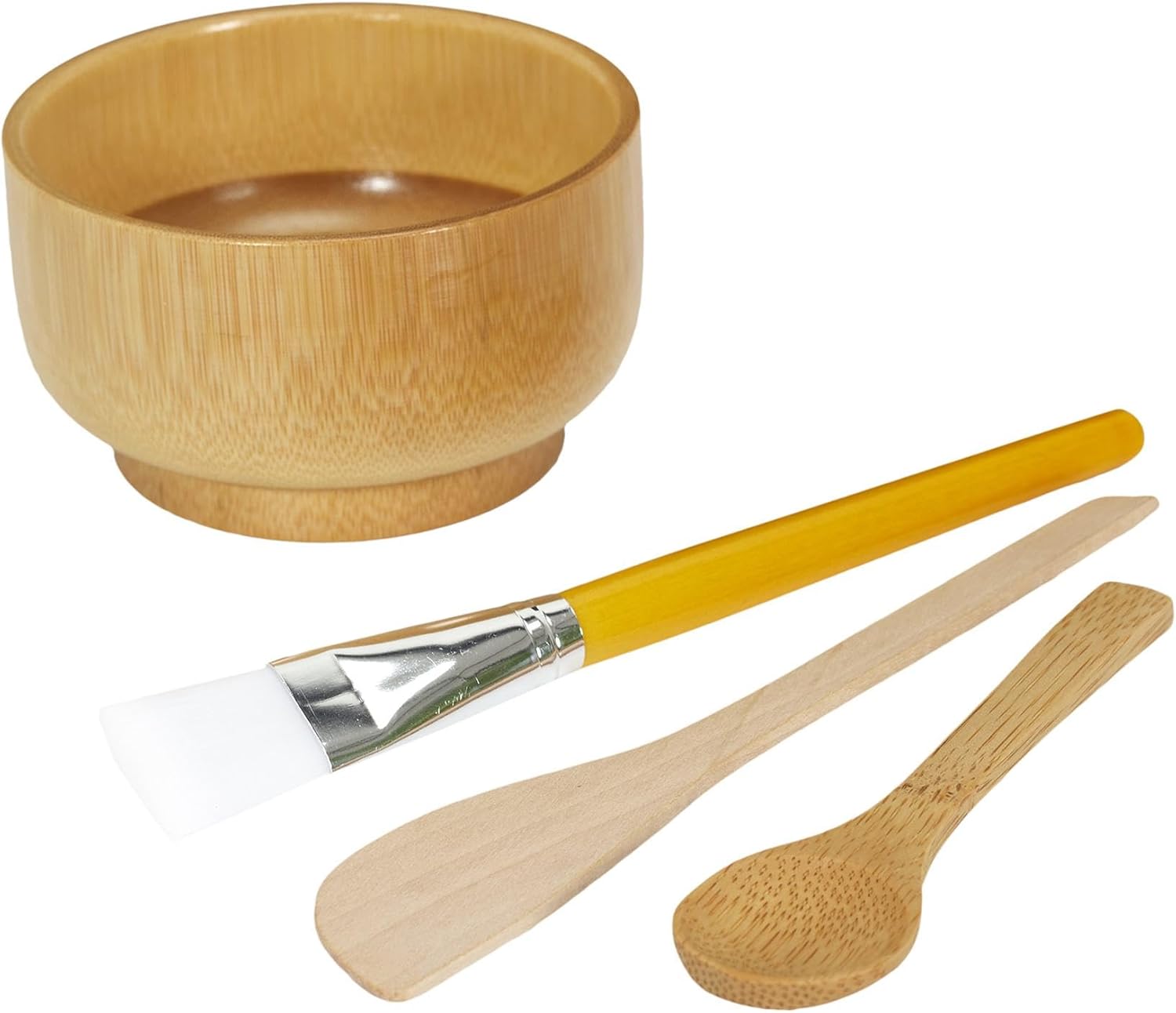 COSMETIC CLUB - SC29516 - Masque Facial, Coffret 4 Accessoires Kit de Préparation Masque avec Recette, à Fabriquer soi-même