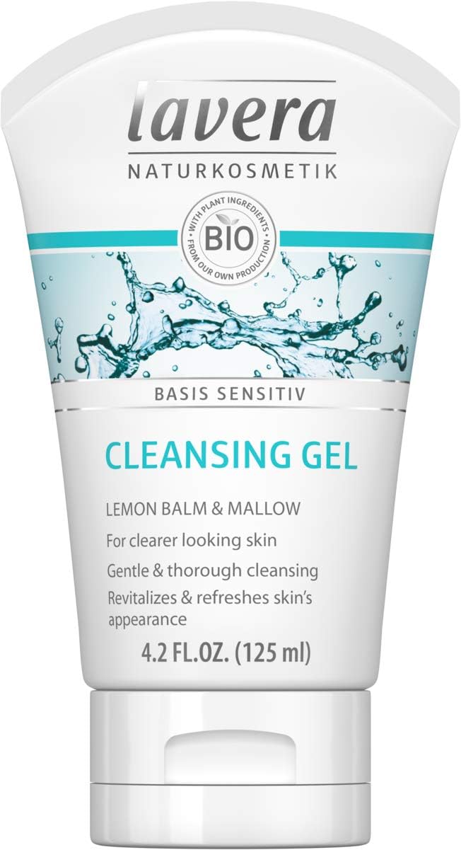 Basis Sensitiv Lot de 2 gels lavants bio à l'aloe vera et au jojoba - Tonifiant et rafraîchit - Ingrédients végétaliens biologiques - Cosmétique naturel et innovant - Nettoyant pour le visage