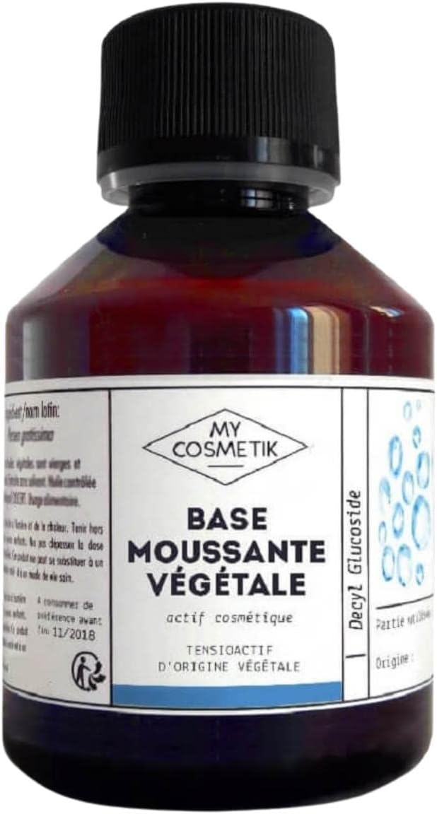 Base moussante végétale - Actif cosmétique - Tensioactif doux d'origine végétale - Pour tous types de peaux et cheveux - 50 ml