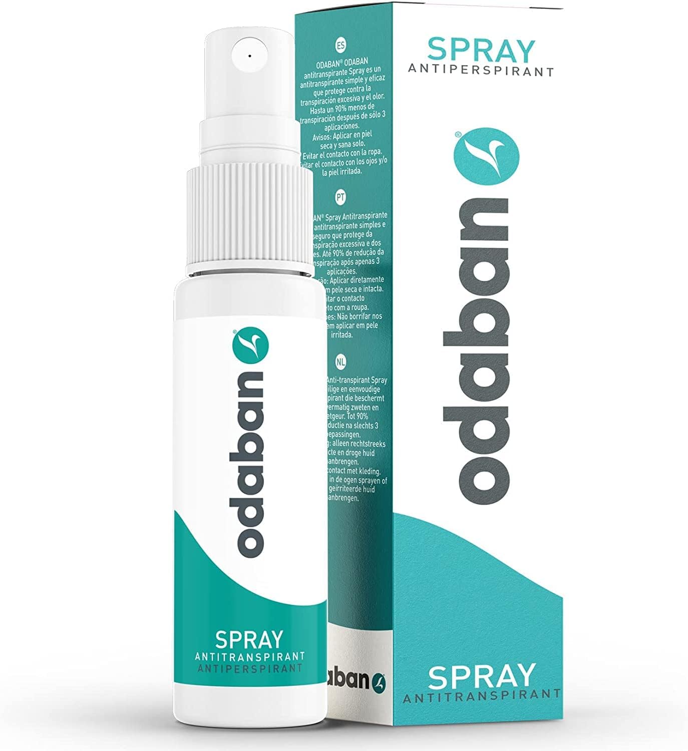 ODABAN Déodorant anti-transpirant en spray, 30ml I Deodorant respire contre la transpiration excessive I Antitranspirant en cas d'hyperhidrose, mains, detranspirant aisselles - Effet longue durée