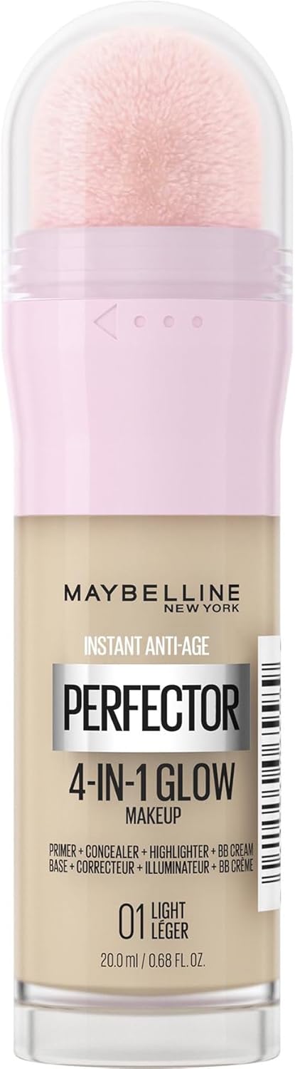 New-York - Perfecteur de Teint Illuminateur 4-en-1 - Base/Correcteur/BB Crème/Enlumineur - Fond de Teint Instant Glow Perfector 4-in-1 - Teinte : Light (01) - 20 ml