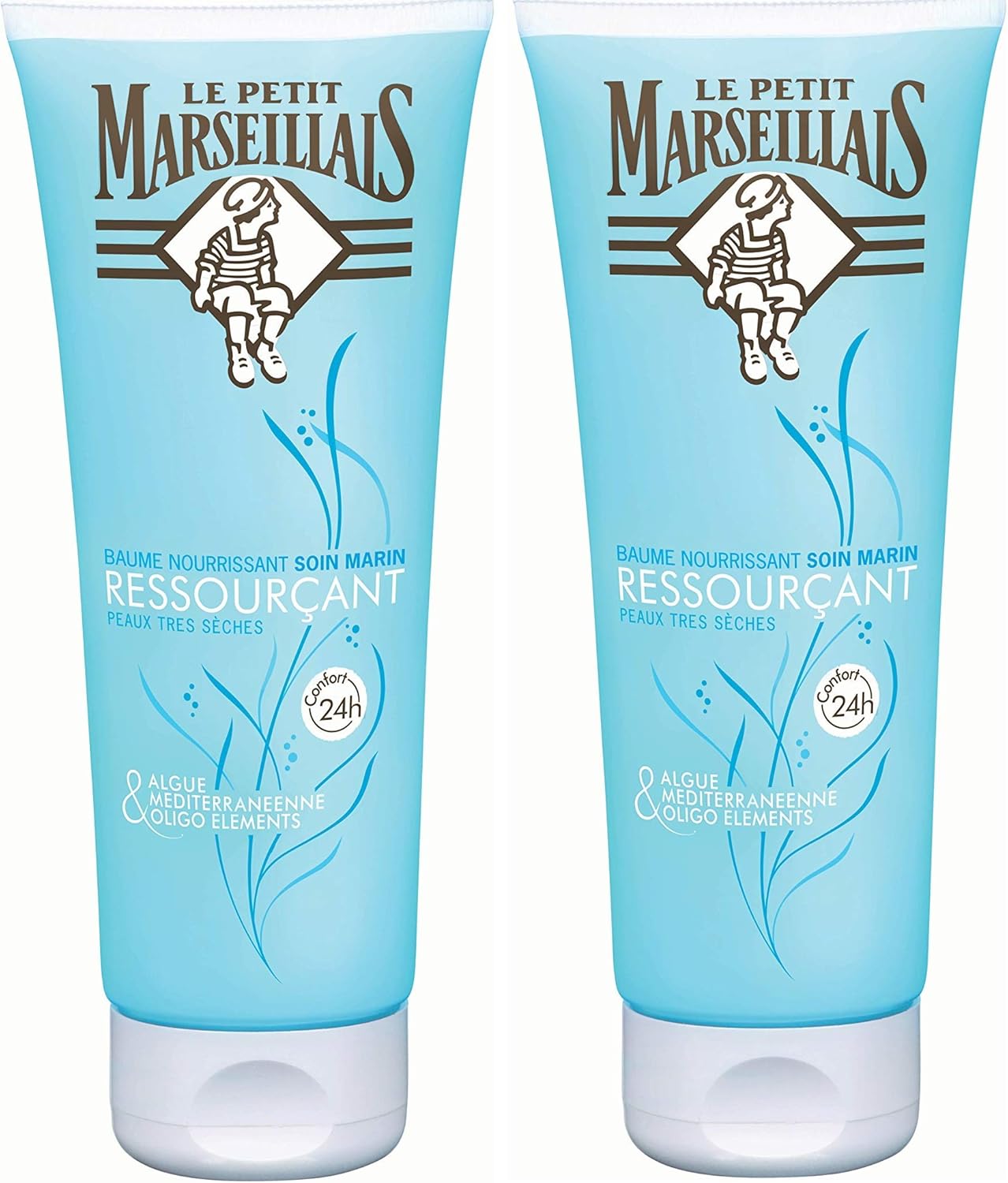 Baume Ressourçant Corps pour Peau Sèche Soin Marin 200 ml - Lot de 2