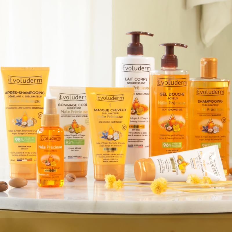 Idée Cadeau - Routine Corps & Cheveux Huile Précieuse - 8 produits – Ingrédients d’Origine Naturelle – Végan – Fabrication Française