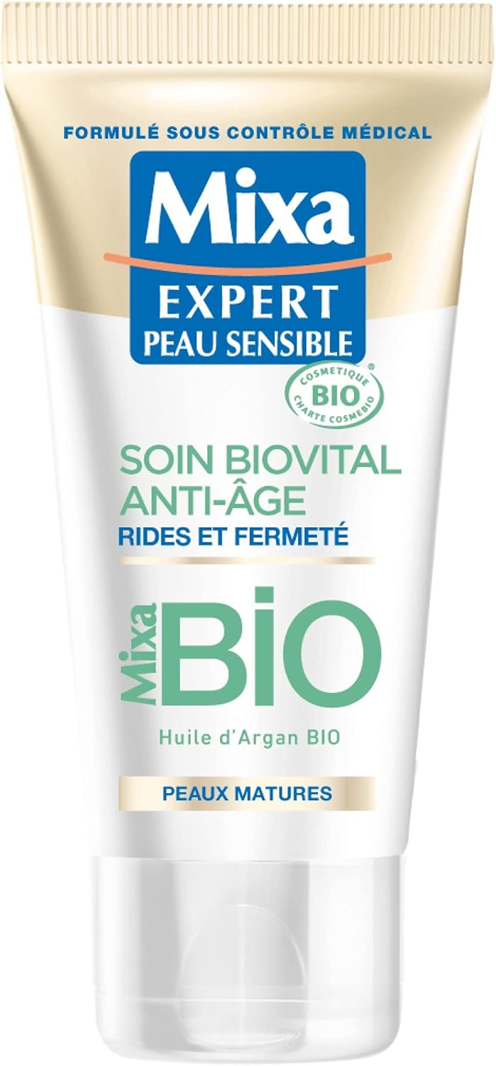 Mixa BIO - Soin Biovital Jour Rides et Fermeté - Peau Sensible - 50 ml