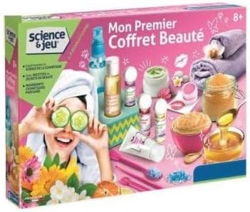 Mon Premier Coffret Beaute Enfant des 8 Ans - Laboratoire Studio Beaute Creation - Fabrication cosmetiques - Set Science et Jeu avec Carte Offerte