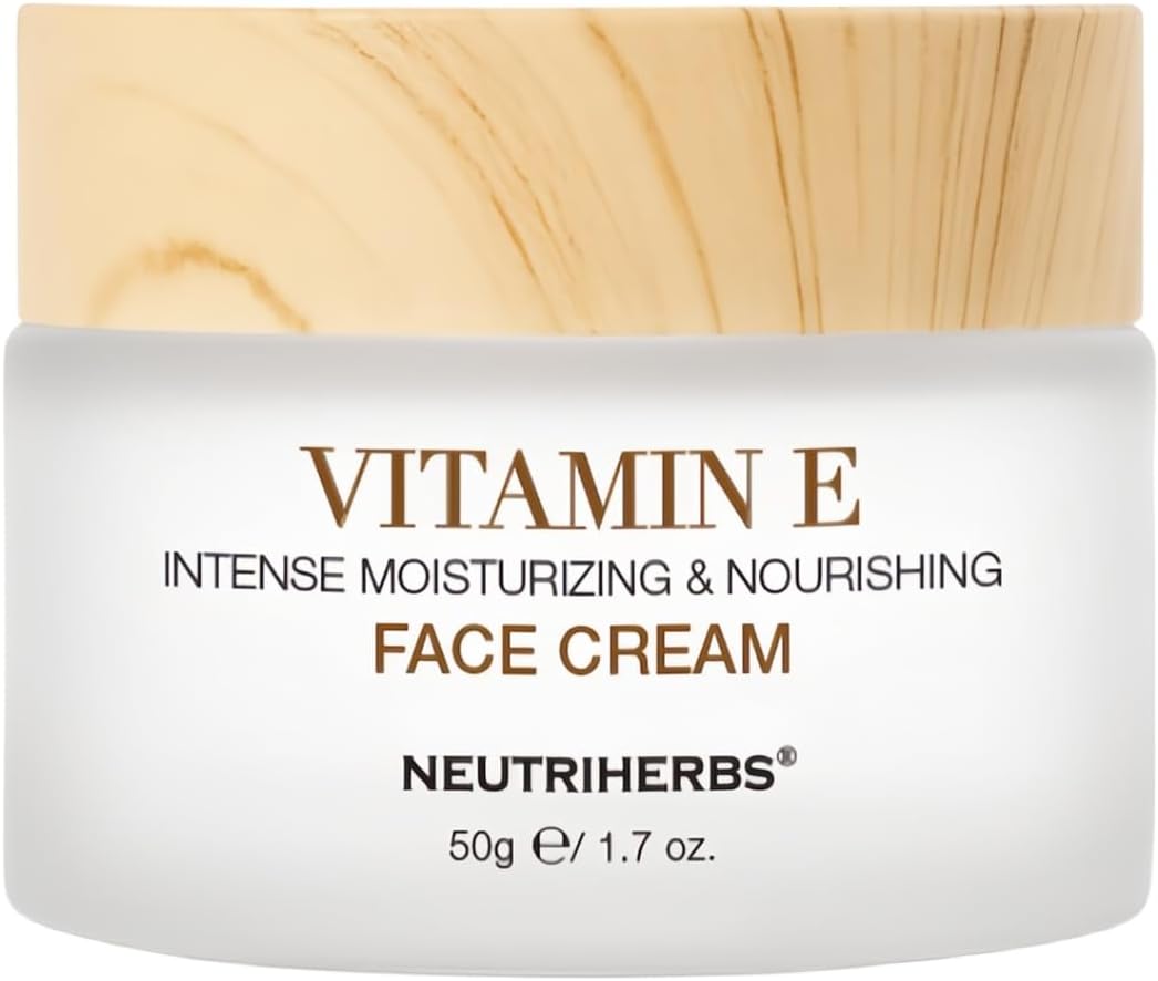 Crème pour le visage à la vitamine E, crème hydratante pour le visage et le jour, crème hydratante et nourrissante pour la peau, 1,7 oz - (Crème à la vitamine E)