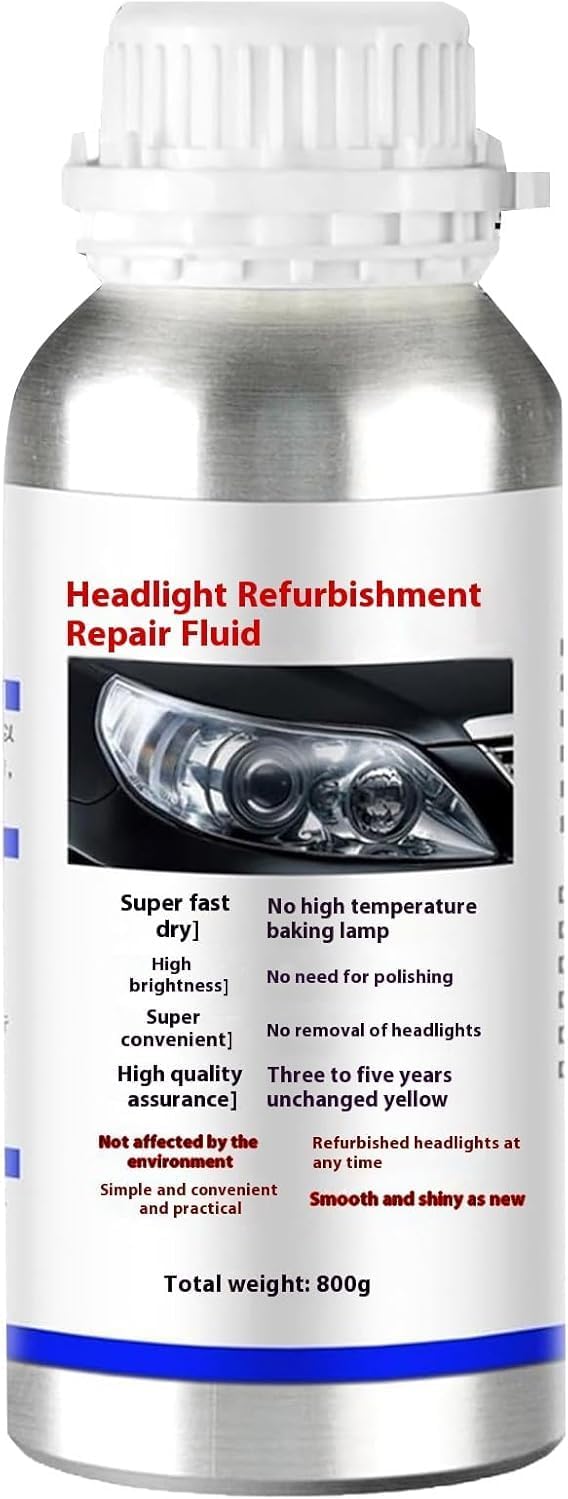 Kit Renovation Phare Voiture,Renovateur Phare Voiture,Liquide De Restauration De Phare,Kit De Restauration De Phares Pour Auto Et Moto,Auto Headlight Repair and Refurbishment