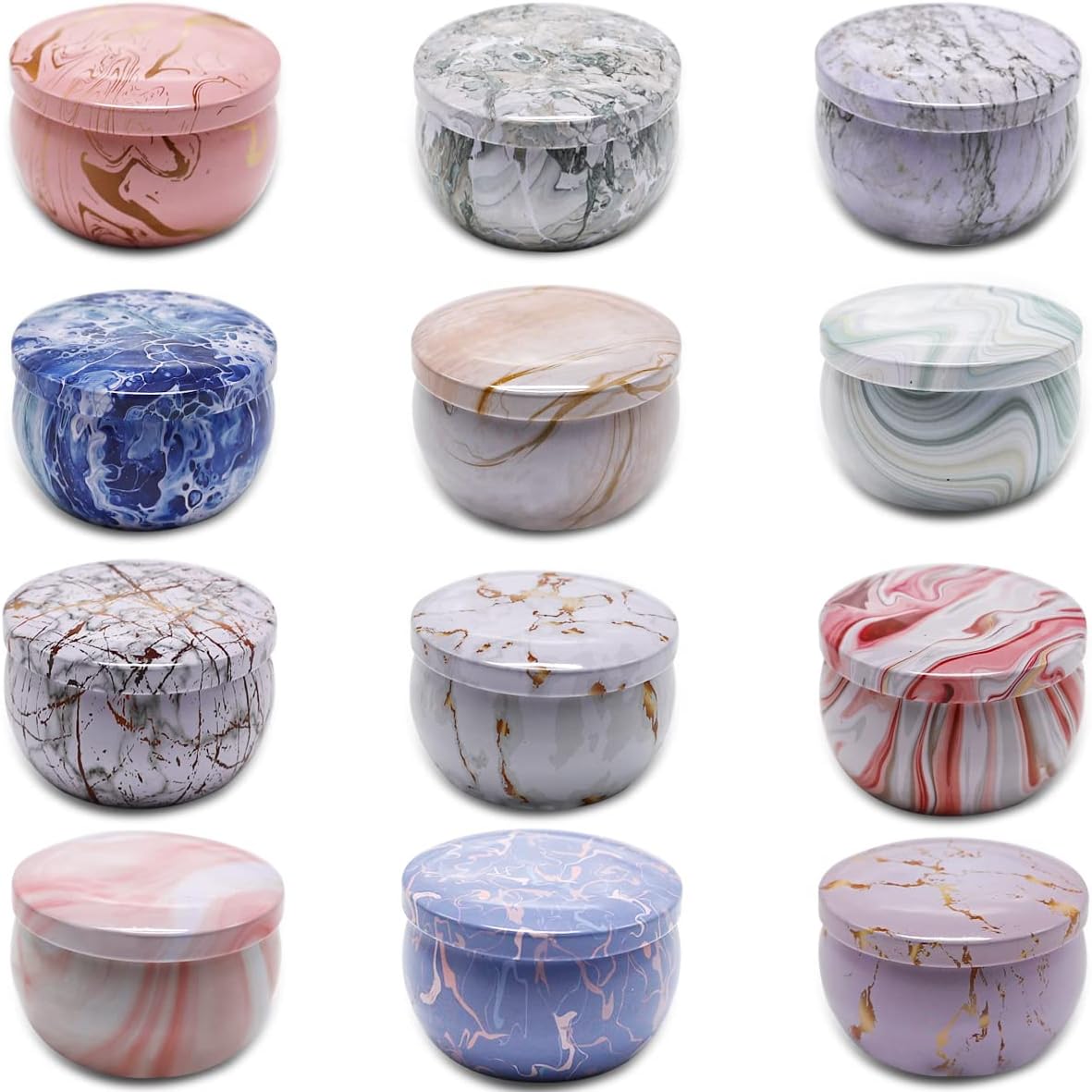 Bougie Parfumée Ensemble Cadeau, Bougies en Cire De Soja Naturel pour Femmes, pour la salle de bain, le yoga pour soulager le stress pour aider à dormir (Père Noël 12)