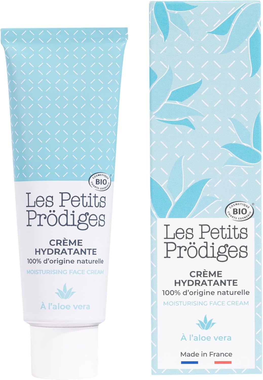 Crème Hydratante Universelle Visage - Soin Bio 100% Naturel avec Aloe Vera et Acide Hyaluronique - Fabriqué en France - Tout Type de Peau, Même Sensible - Emballage Recyclable - LES PETITS PRODIGES