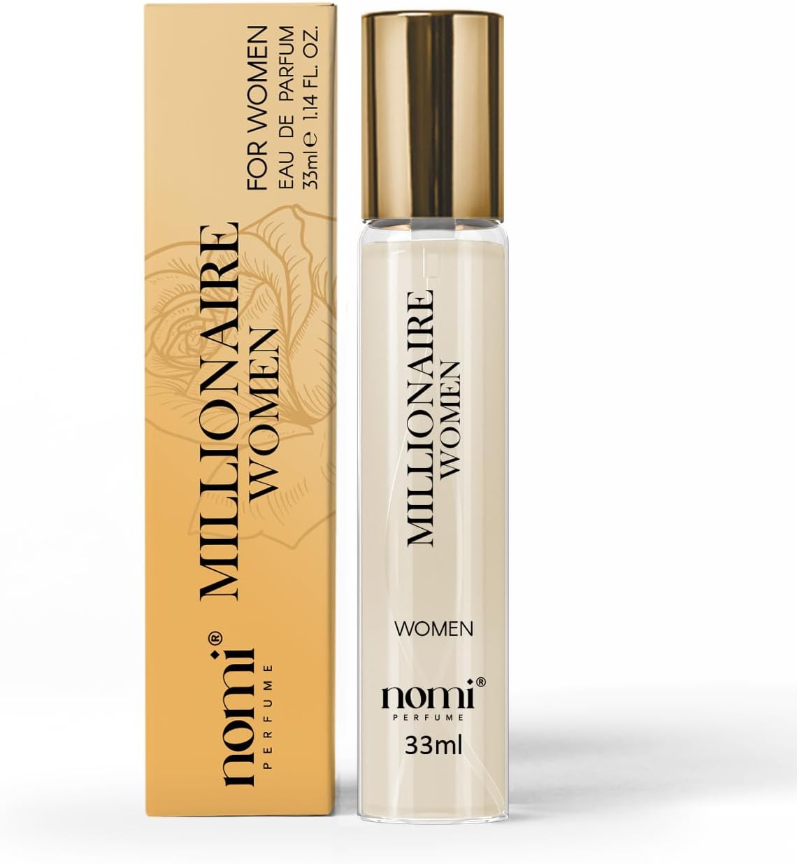Nomi Perfume Eau de parfum pour femme, 33 ml, (MILLIONAIRE WOMEN) avec 20 % d'huiles parfumées, parfums pour femme pour toutes les occasions
