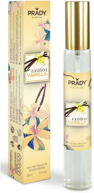 Prady - Eau de Toilette Exotica Vanille - Femme - 33 ml - Une touche de paradis fruité.