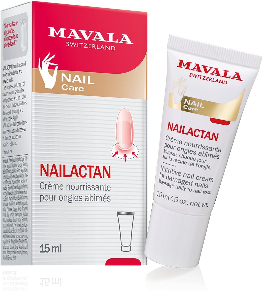 Crème Nourrissante Nailactan pour Ongles Abîmés, Secs, Dévitalisés, Cassants, Friables - Soin Réparateur Nutritif et Hydratant de la Plaque Cornée - 15ml
