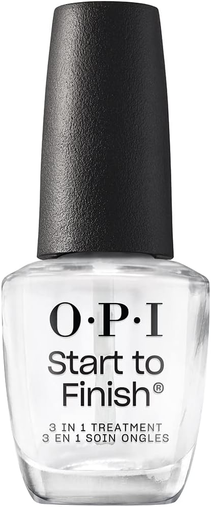 OPI Start to Finish 3-en-1 - Vernis à ongles Base Coat, Top Coat & Durcisseur - 15ml