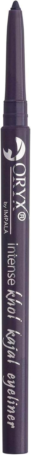 Crayon pour les yeux Oryx Khol Kajal - 02 Violet orageux - Eye-liner imperméable - Texture crémeuse facile à appliquer - Couleur intense, durable et résistante à l'eau