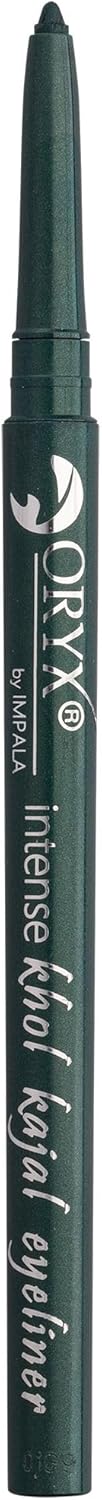 Crayon pour les yeux Oryx Khol Kajal - 01 Vert noirci - Eye-liner imperméable - Texture crémeuse facile à appliquer - Couleur intense, durable et résistante à l'eau