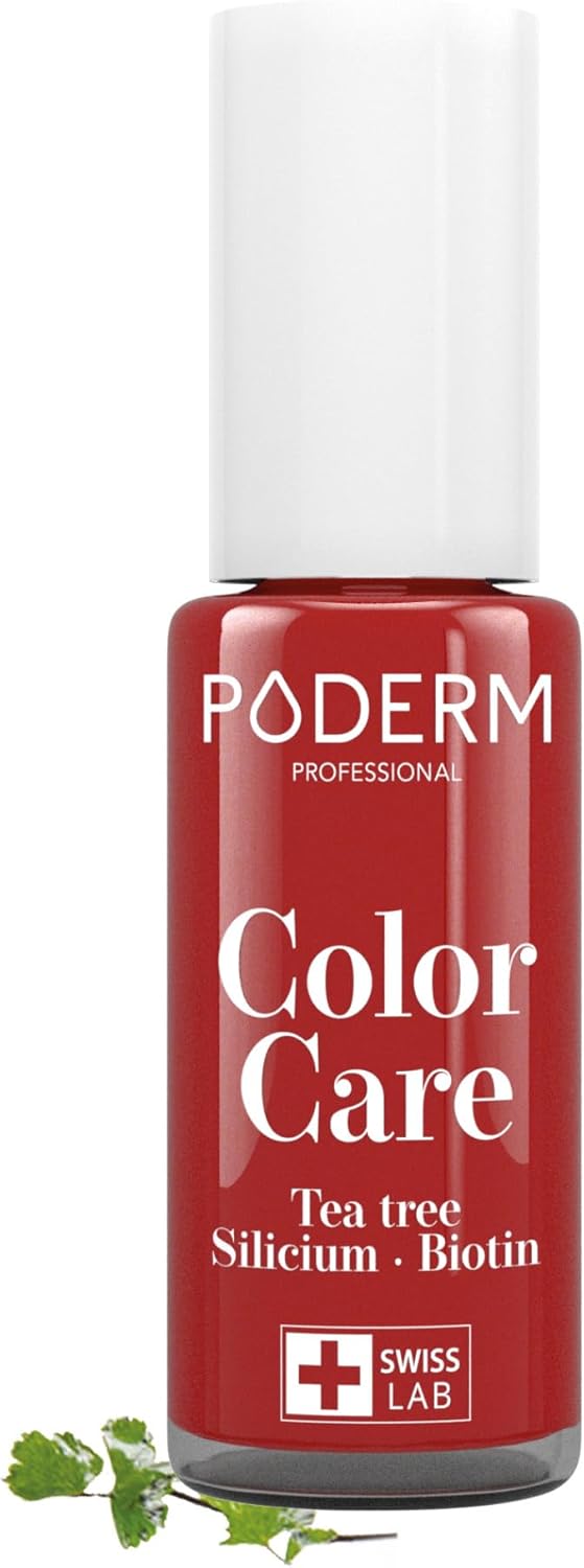 MYCOSE ONGLES - Vernis Couleur TEA TREE - Prévention & Traitement des Ongles Jaunes/Abîmés par MYCOSE - SOIGNE & COLORE - Formule Unique - Marque Suisse (Rouge Allure)