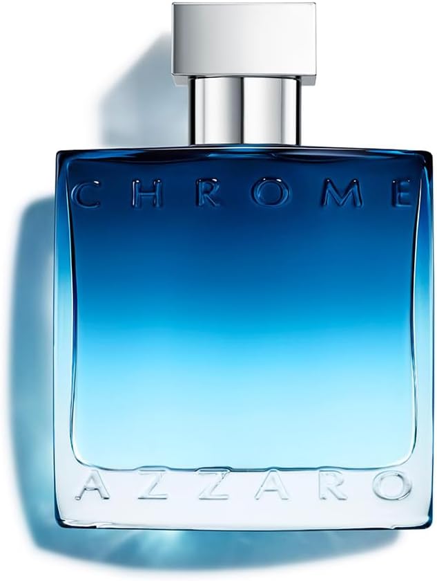 AZZARO Chrome - Eau De Parfum Homme - Hespéridé Aquatique Boisé - Mandarine Verte, Lavandin & Essence de Pin - Tenue Longue Durée - Spray Vaporisateur
