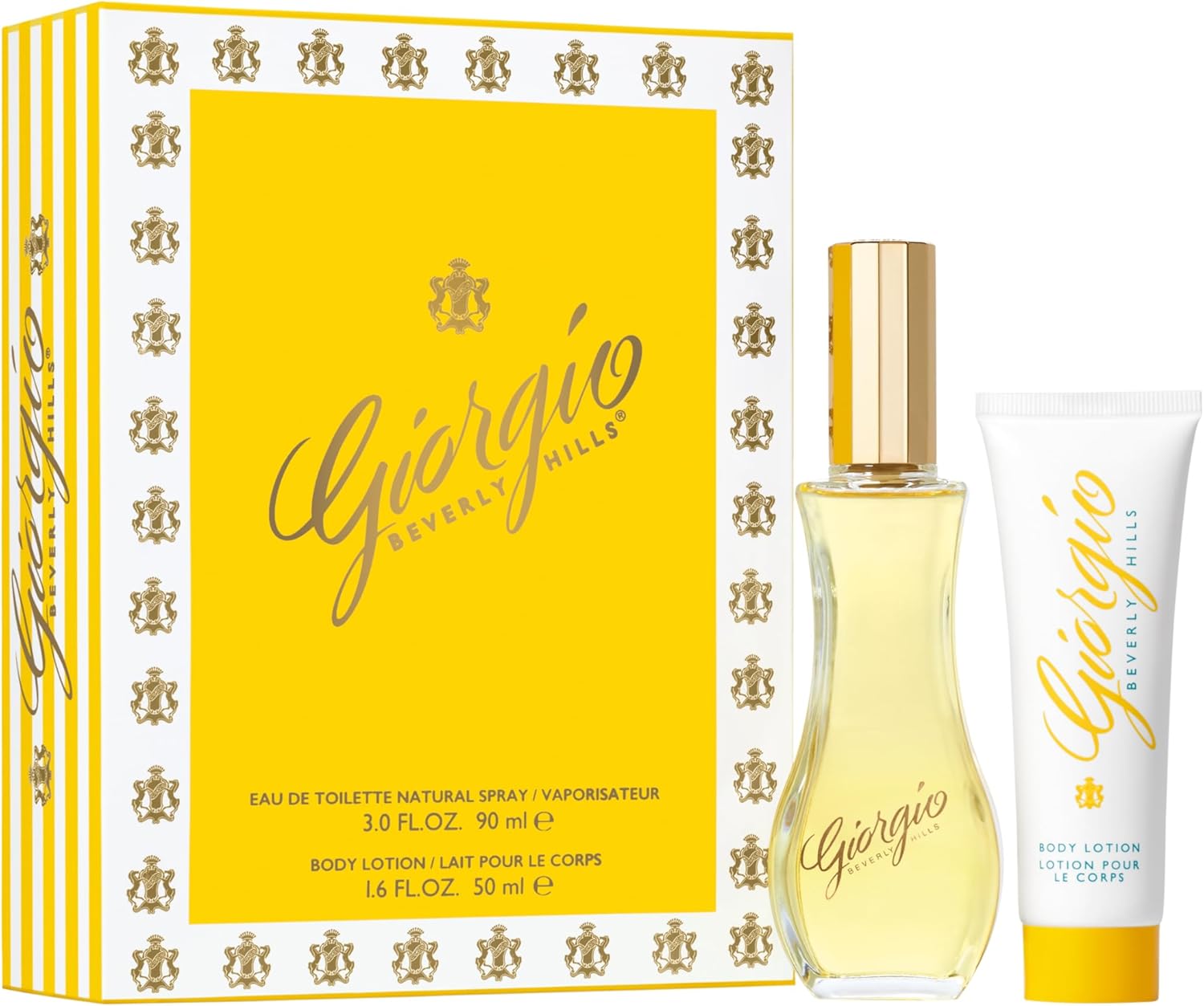 , Coffret Parfum Duo, Eau de Toilette pour Femme (90 ml) et Lotion Parfumée pour le Corps (50 ml), Senteur Florale, Poudrée et Intense, Parfum de Luxe