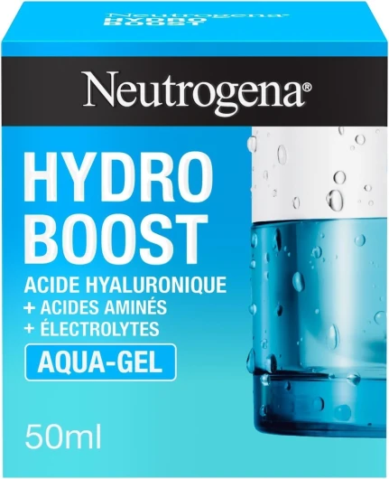 Aqua-Gel Hydro Boost (pot de 50 ml) – Crème hydratante pour tous types de peaux à l'acide hyaluronique – Gel hydratant pour un teint frais et éclatant