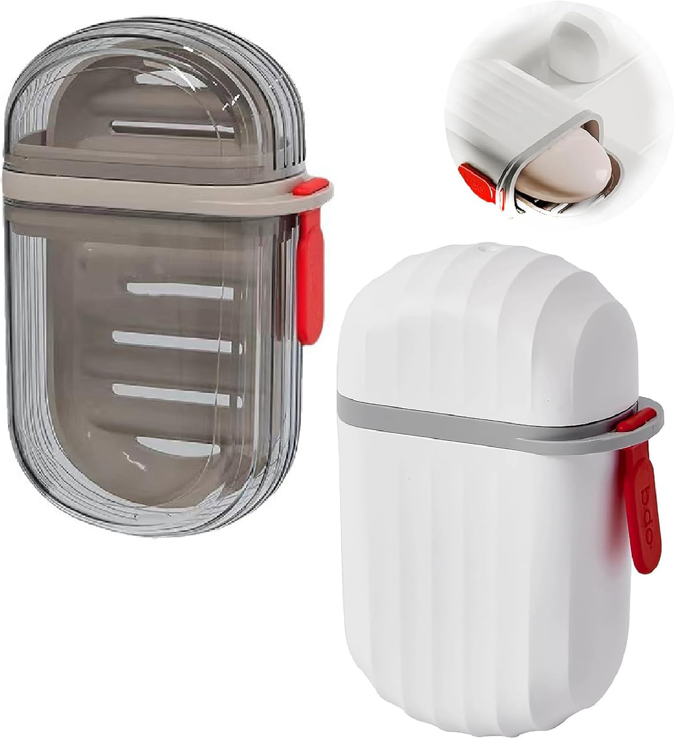 Porte-Savon Voyage avec Couvercle,Boite À Savon Voyage Boîte à Savon Portable de Voyage avec Couvercle Porte-Savon Étanche et Scellé pour Salle de Bain Voyage Camping